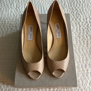 Jimmy Choo Isabel Nude Pumps